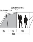 Outwell Sky 4 Tent - 4 Man Tunnel Tent