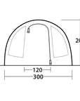 Outwell Sky 4 Tent - 4 Man Tunnel Tent