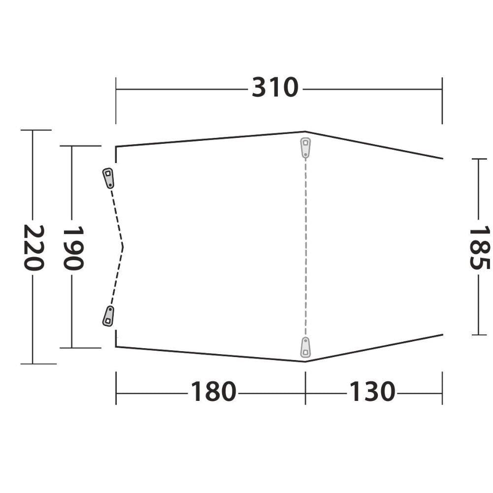 Outwell Sandcrest L Vehicle Awning