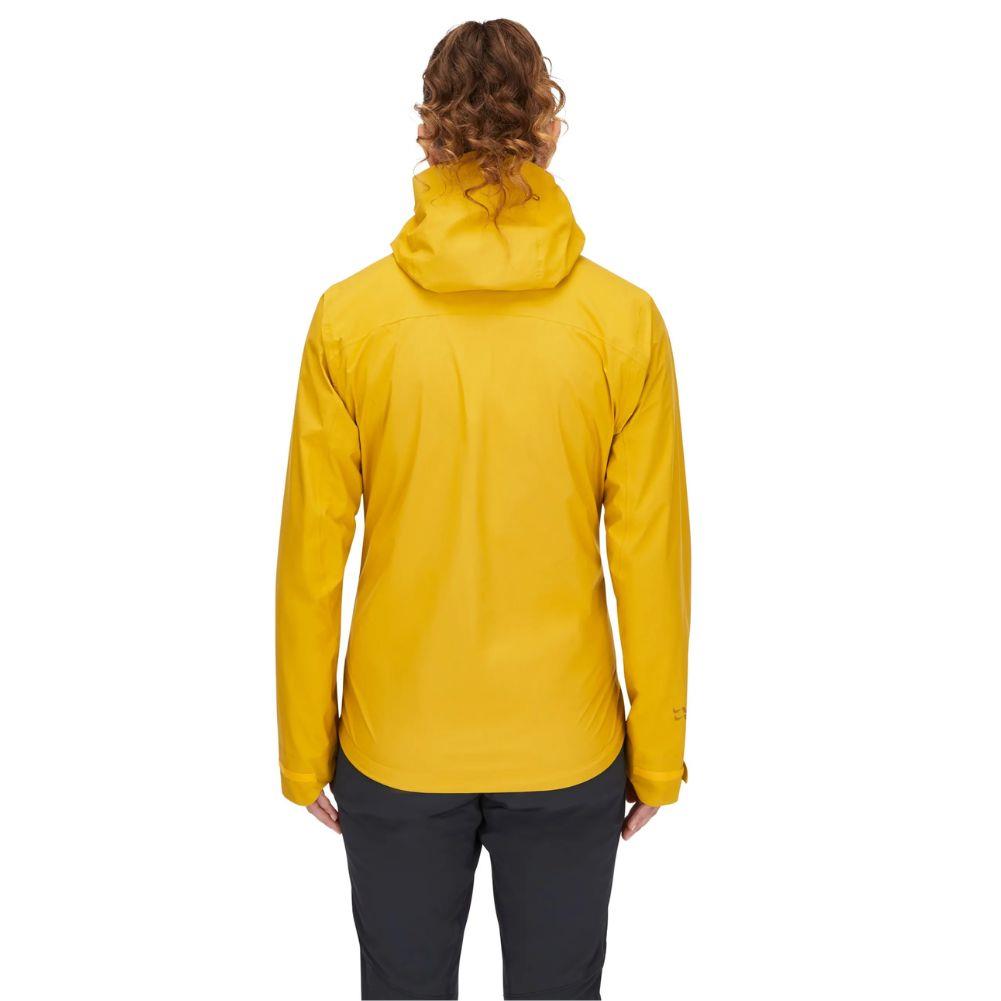 Rab Women's Downpour Light Waterproof Jacket (Sahara) back