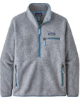 Patagonia Women's Retro Pile Fleece Marsupial - 10UK (Salt Grey w/Light Plume Grey)