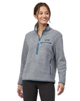 Patagonia Women's Retro Pile Fleece Marsupial - 10UK (Salt Grey w/Light Plume Grey) model