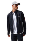 Berghaus Men's Pravitale MTN 2.0 Jacket (Grey/Black) looking the other way with a hat
