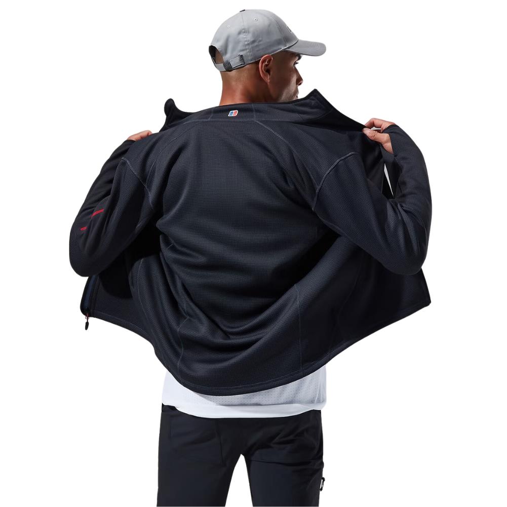 Berghaus Men's Pravitale MTN 2.0 Jacket (Grey/Black) open back facing
