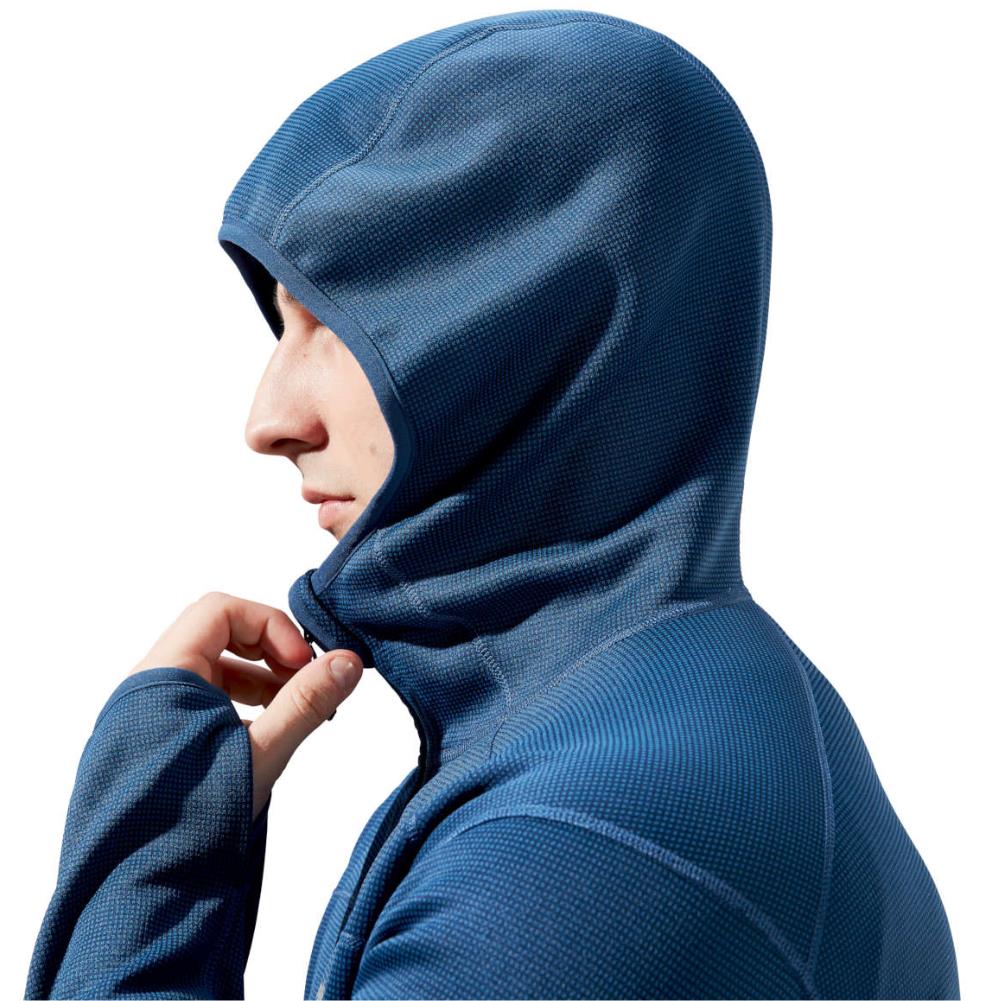 Berghaus Men's Pravitale Mountain 2.0 Hooded Jacket (Murky Marine/Hale Navy) hood up