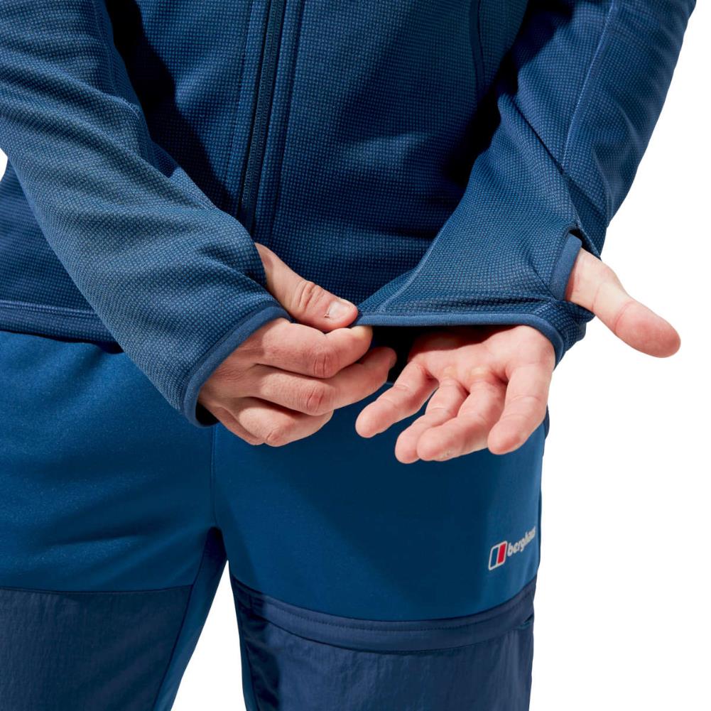 Berghaus Men's Pravitale Mountain 2.0 Hooded Jacket (Murky Marine/Hale Navy) hole in sleeve