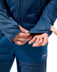 Berghaus Men's Pravitale Mountain 2.0 Hooded Jacket (Murky Marine/Hale Navy) hole in sleeve