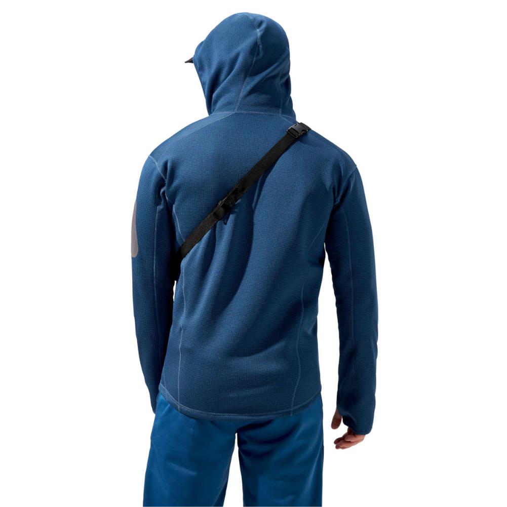 Berghaus Men's Pravitale Mountain 2.0 Hooded Jacket (Murky Marine/Hale Navy) back view