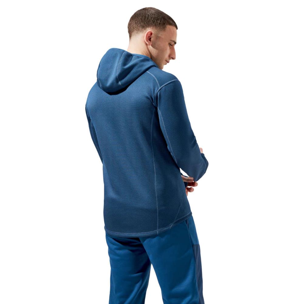 Berghaus Men's Pravitale Mountain 2.0 Hooded Jacket (Murky Marine/Hale Navy) back angle