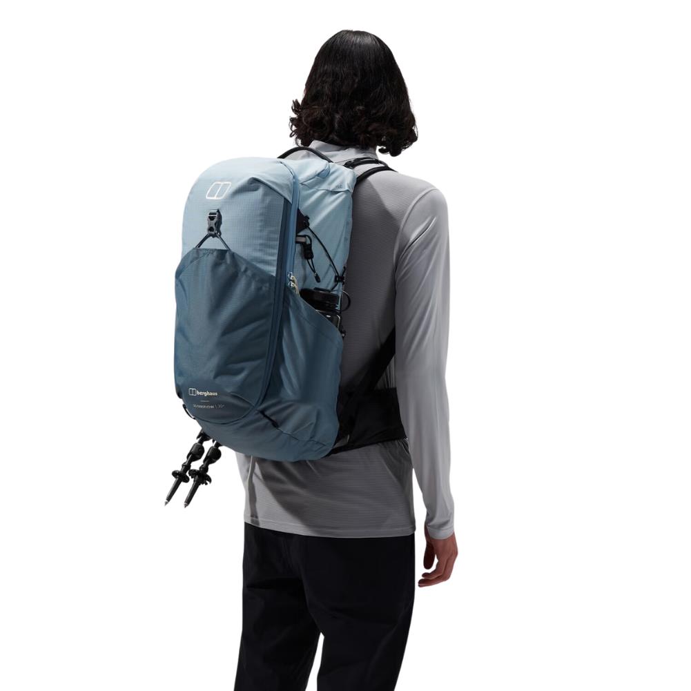 Berghaus 3D Freeflow 30+5L Rucksack (Light Blue) back angle