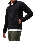 Berghaus Men's Prism Polartec Interactive Fleece Jacket (Black) hand in pocket