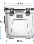 Yeti Roadie 24 Cool Box (Key Lime) measurements