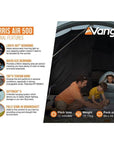 Vango Harris Air 500 Tent - Internal Features