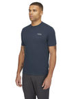 Rab Men's Crimp Elevation Tee (Tempest Blue) top angle