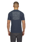 Rab Men's Crimp Elevation Tee (Tempest Blue) back