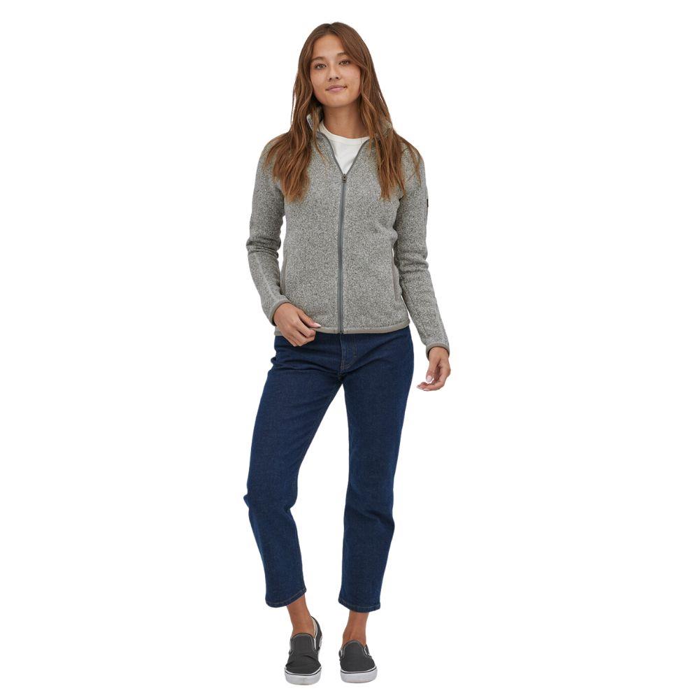 Patagonia Women's Better Sweater Fleece Jacket (Birch White) full body