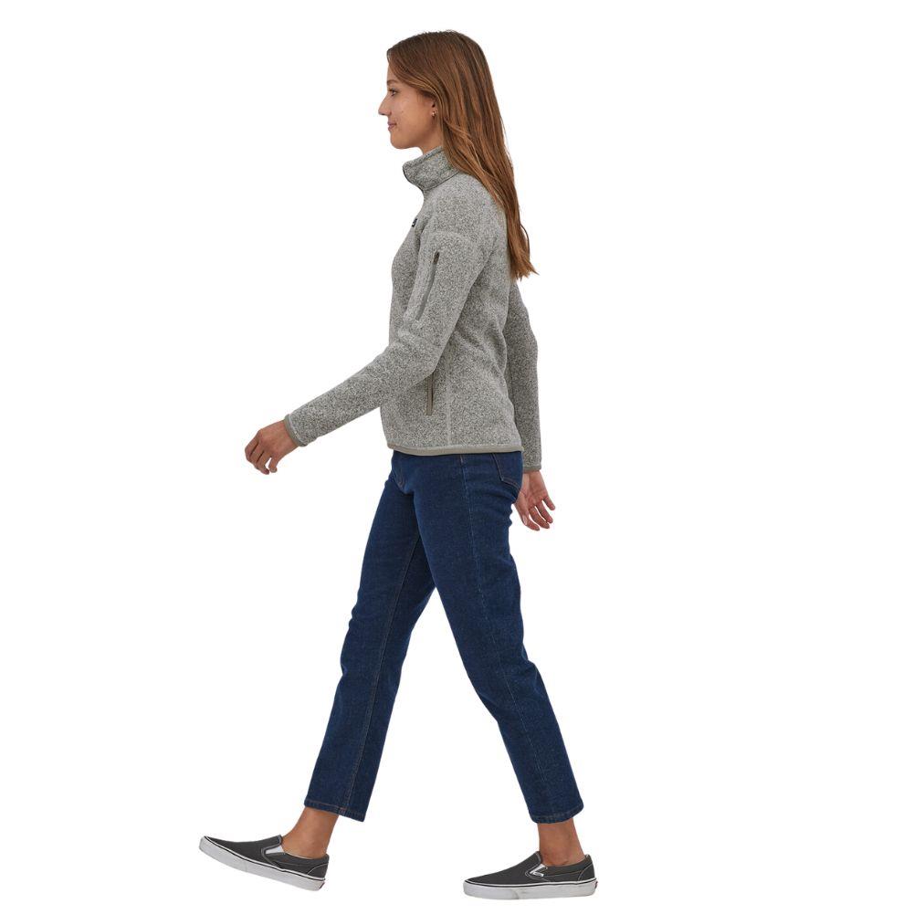 Patagonia Women's Better Sweater Fleece Jacket (Birch White) model walking to the left
