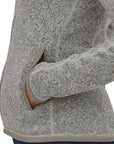 Patagonia Women's Better Sweater Fleece Jacket (Birch White) hand in pocket