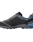 Dolomite Men's Crodarossa Tech Gore-Tex Shoe (Anthracite Grey/Blue) left angle