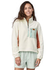 Patagonia Women's Microdini 1/2-Zip Fleece Pullover (Birch White) - Front