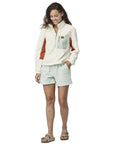 Patagonia Women's Microdini 1/2-Zip Fleece Pullover (Birch White) - Full