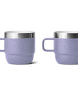 YETI Rambler 6 OZ Stackable Mug 2 Pack (Cosmic Lilac) twin back