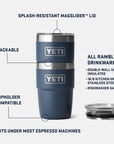 YETI Rambler 8 Oz Stackable Cup (King Crab) info