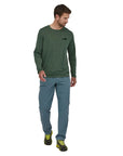 Patagonia Men's Long-Sleeved Capilene Cool Daily Graphic Shirt (73 Skyline/Pinyon Green X-Dye) front full