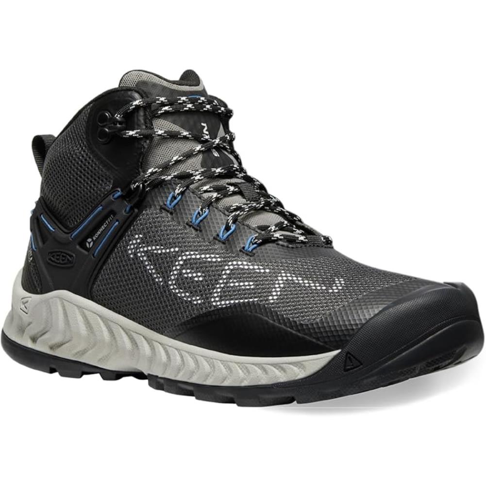 Keen Men's NXIS EVO Waterproof Boot (Magnet/Bright cobalt