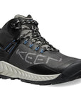 Keen Men's NXIS EVO Waterproof Boot (Magnet/Bright cobalt) angle