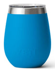 Yeti Rambler 10 OZ Wine Tumbler (Big Wave Blue) back