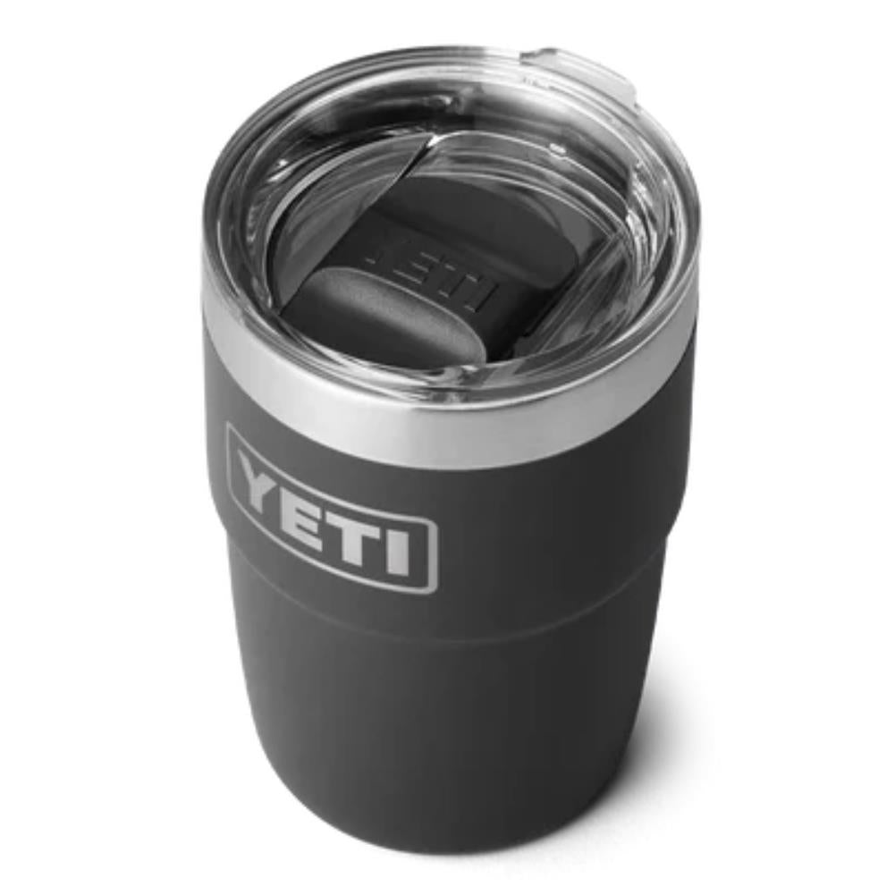 YETI Rambler 8 Oz Stackable Cup (Black) top angle