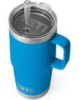 Yeti Rambler 25 OZ (710 ML) Straw Mug (Big Blue Wave) angle