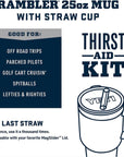 Yeti Rambler 25 OZ (710 ML) Straw Mug (Big Blue Wave) goof for