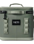 Yeti Hopper Flip 12 Soft Cooler (Camp Green) close up