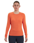 Montane Women's Dart Long Sleeve T-Shirt (Tigerlily) model