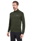 Montane Men's Dart Zip Neck T-Shirt (Oak Green) angle