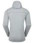 Montane Men's Fury Lite Hooded Fleece Jacket (Pebble Blue) back