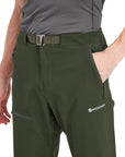 Montane Men's Tenacity Pants - Regular (Oak Green) hand in pocket