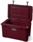 Yeti Tundra 45 Cool Box (Wild Vine Red) open lid
