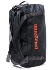 Patagonia Black Hole Duffel Bag 55L (Smoulder Blue) on its back