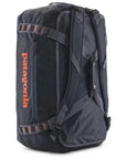 Patagonia Black Hole Duffel Bag 55L (Smoulder Blue) standing up straps