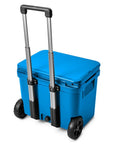 Yeti Roadie 60 Wheeled Cool Box (Big Wave Blue) back angle