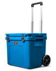 Yeti Roadie 60 Wheeled Cool Box (Big Wave Blue) angle front