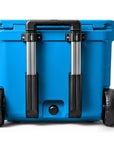 Yeti Roadie 60 Wheeled Cool Box (Big Wave Blue) back view