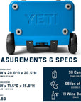 Yeti Roadie 60 Wheeled Cool Box (Big Wave Blue) measurements