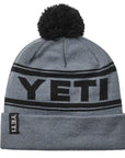 Yeti Logo Retro Knit Beanie (Grey/Black)