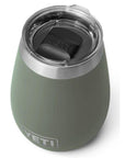 Yeti Rambler 10 OZ Wine Tumbler (Camp Green) top angle