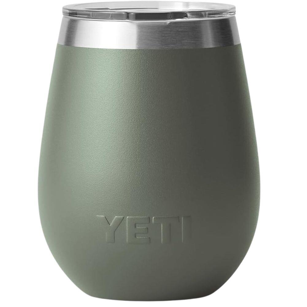 Yeti Rambler 10 OZ Wine Tumbler (Camp Green) back view