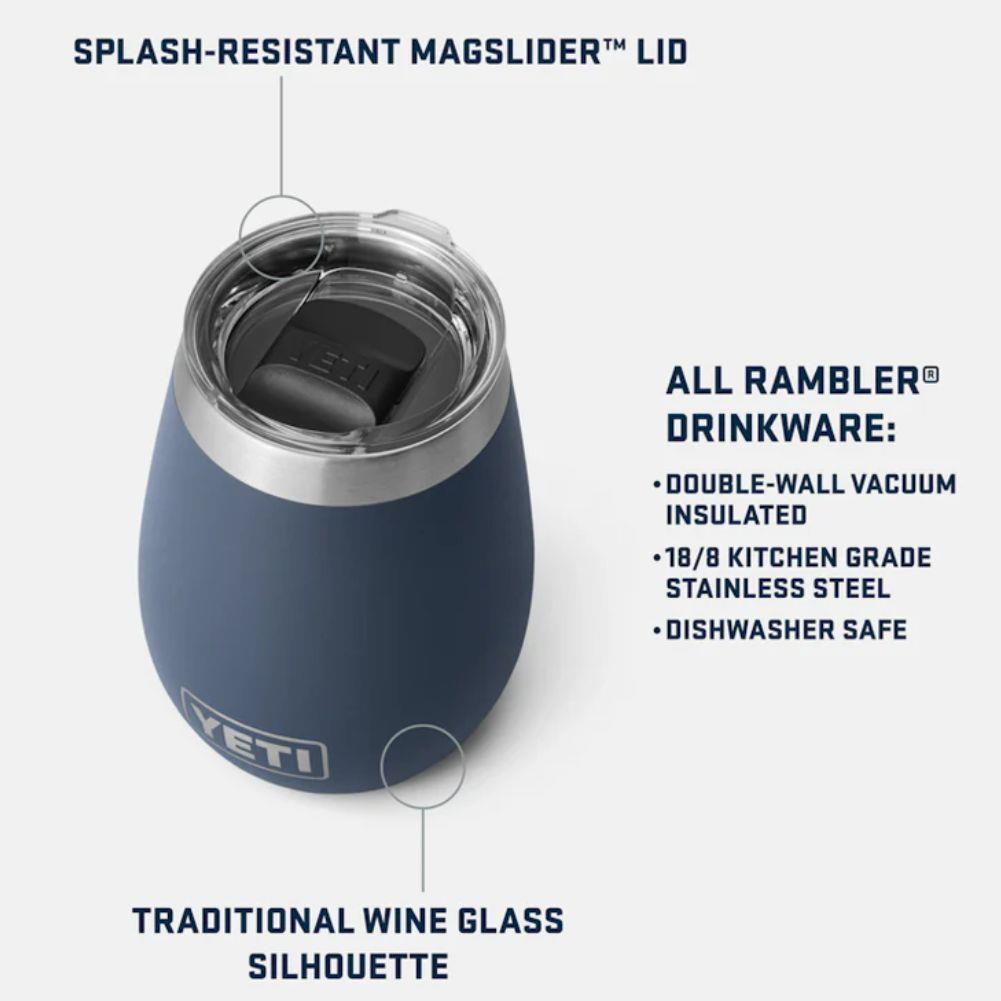 Yeti Rambler 10 OZ Wine Tumbler (Camp Green) info